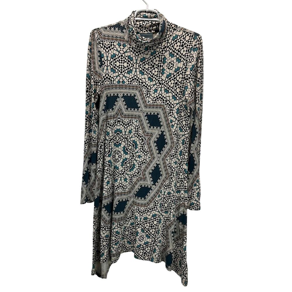 Anthropologie Maeve Turtleneck Knit Dress Boho Small